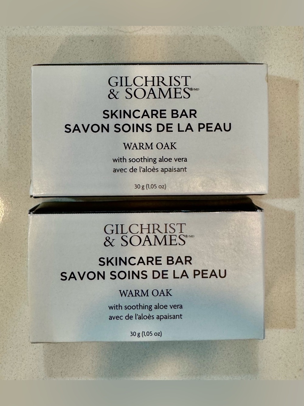 Gilchrist & Soames Warm Oak Skincare Bar_2 Packs_NWT